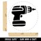 Hand Power Drill Craftsman Tool Rubber Stamp for Stamping Crafting Planners